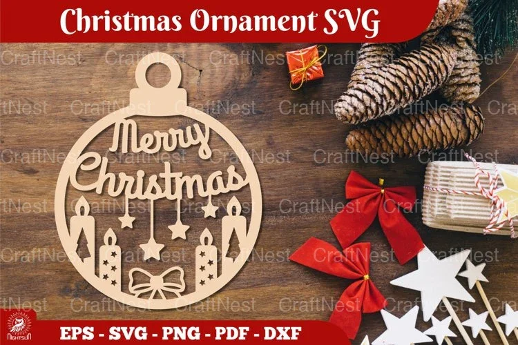 Christmas Ornament SVG Bundle