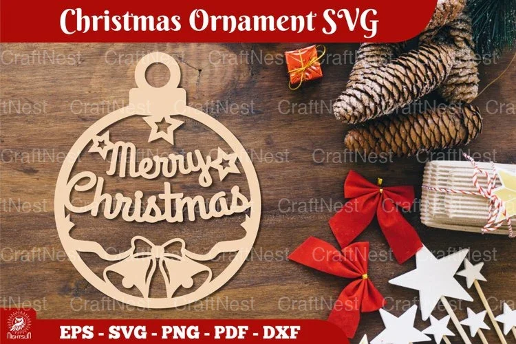 Christmas Ornament SVG Bundle