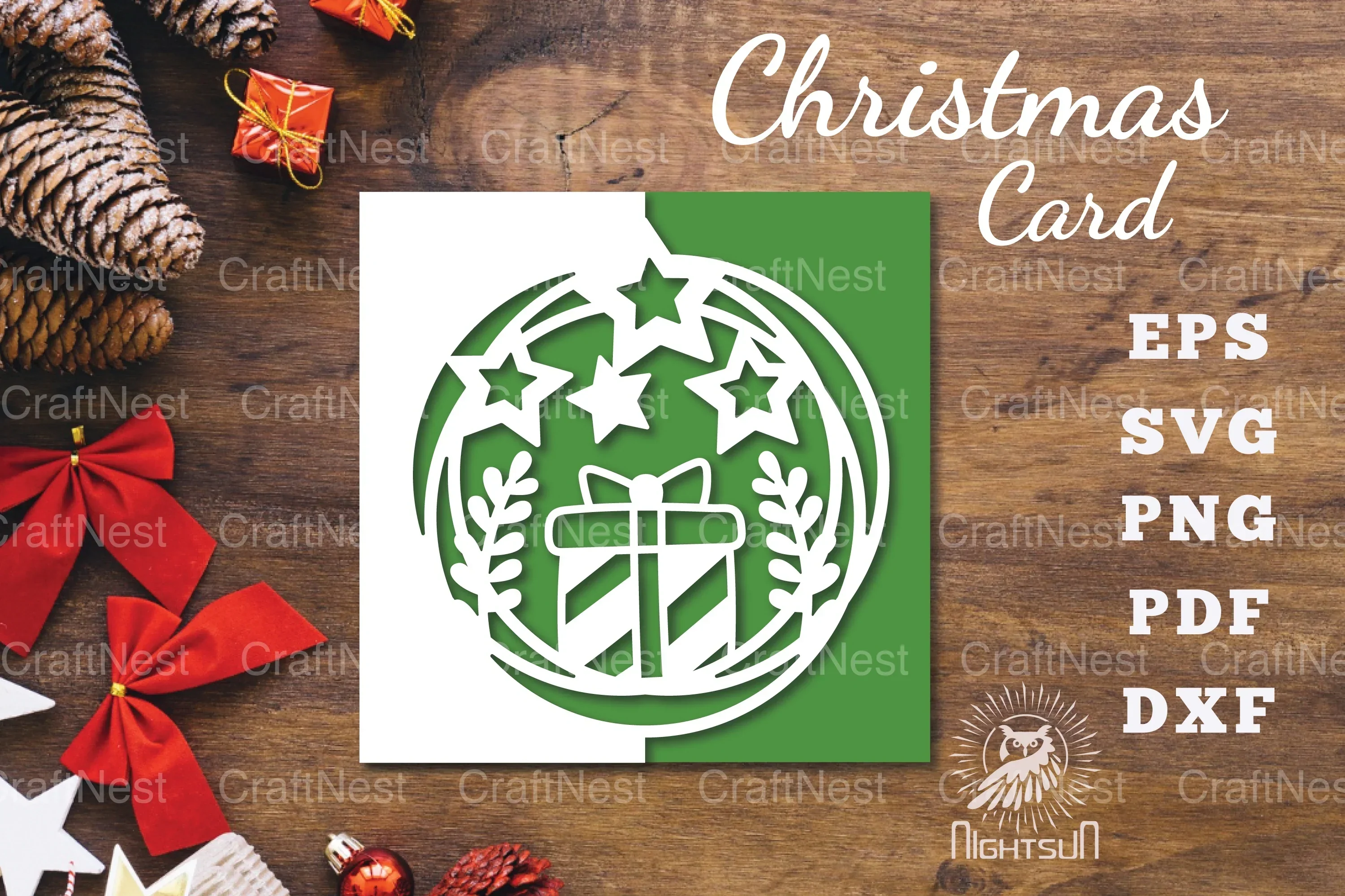 Christmas Papercut Card SVG Bundle