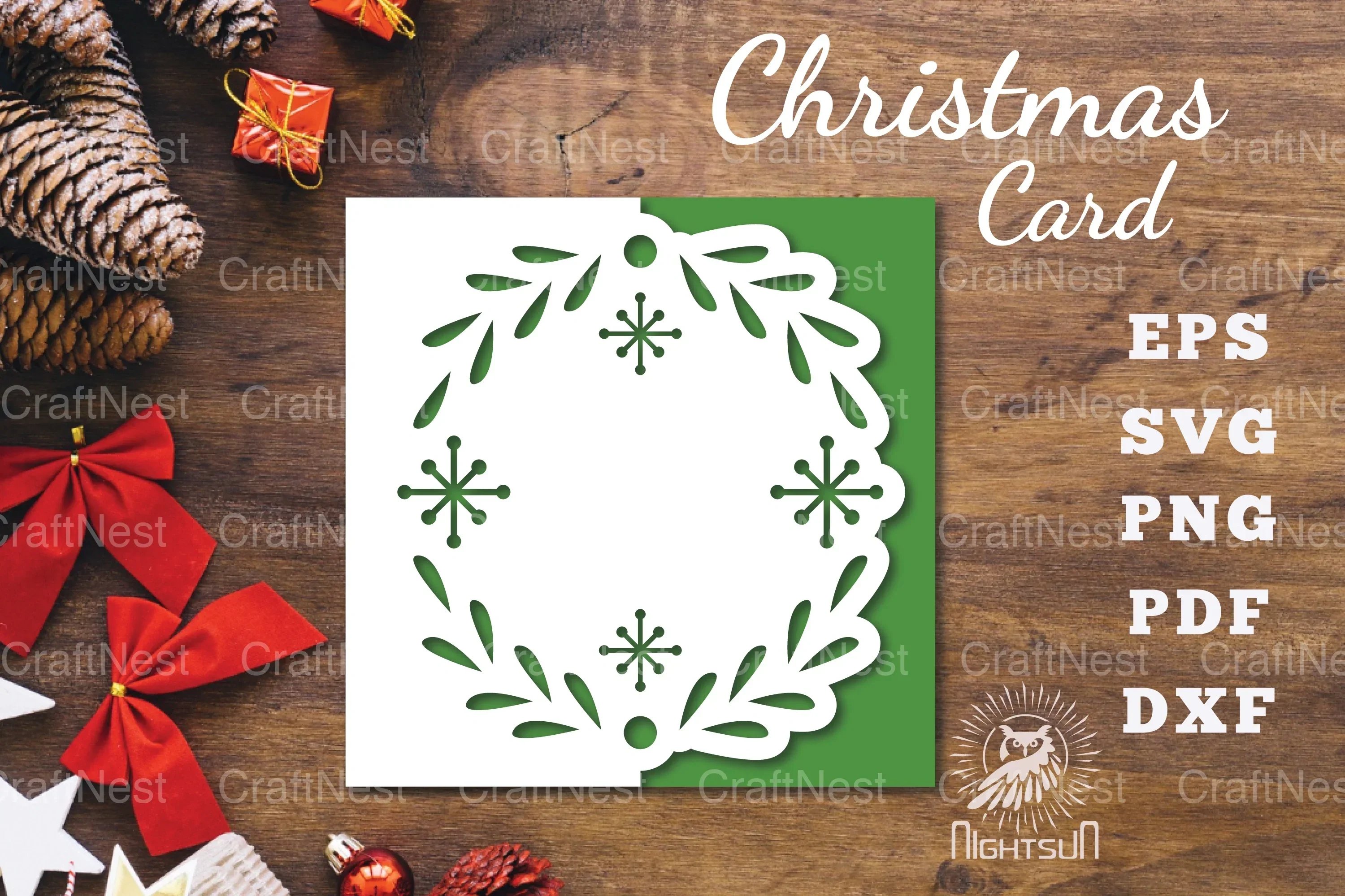 Christmas Papercut Card SVG Bundle