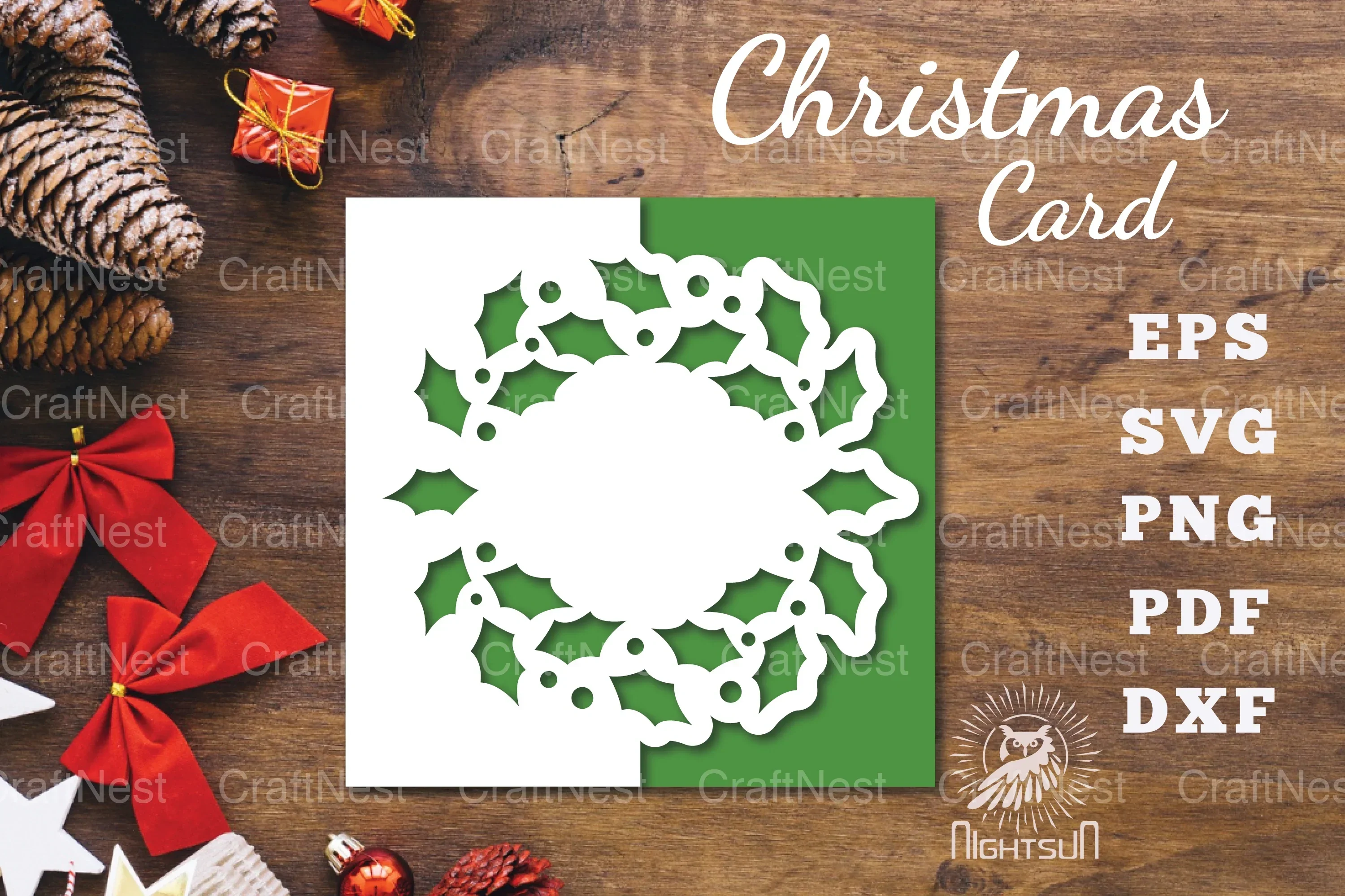 Christmas Papercut Card SVG Bundle