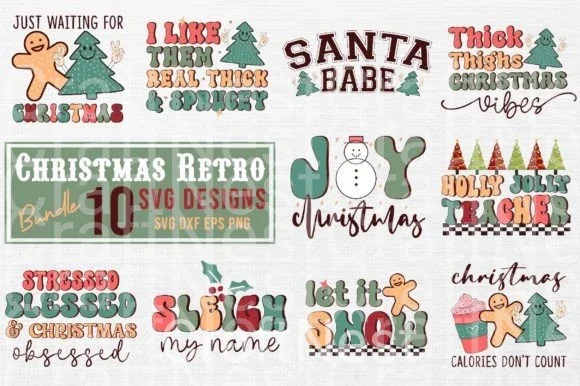 Christmas Retro Bundle5 Bundle