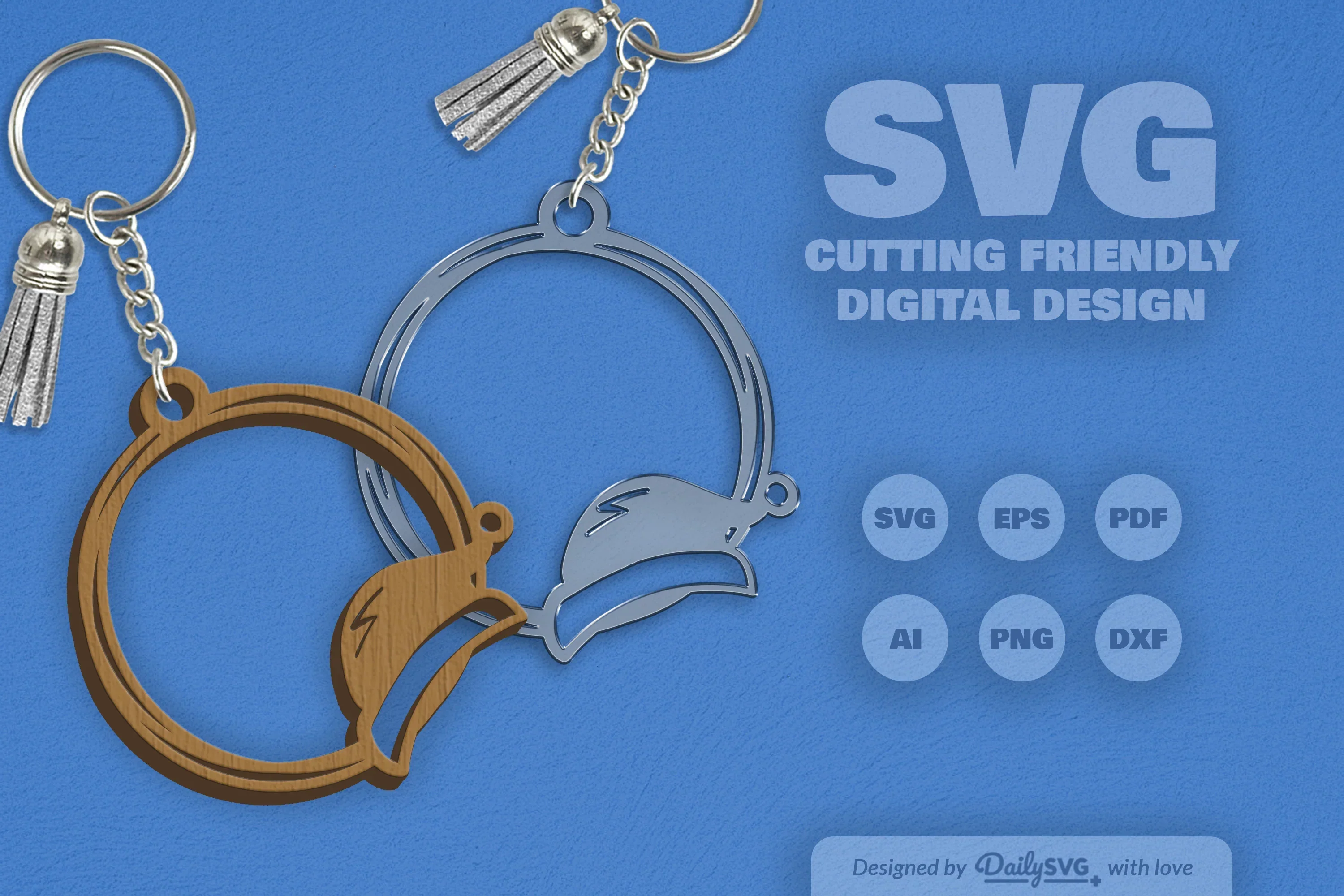 Christmas Round Keychain Clipart - Daily SVG Bundles - Image 7