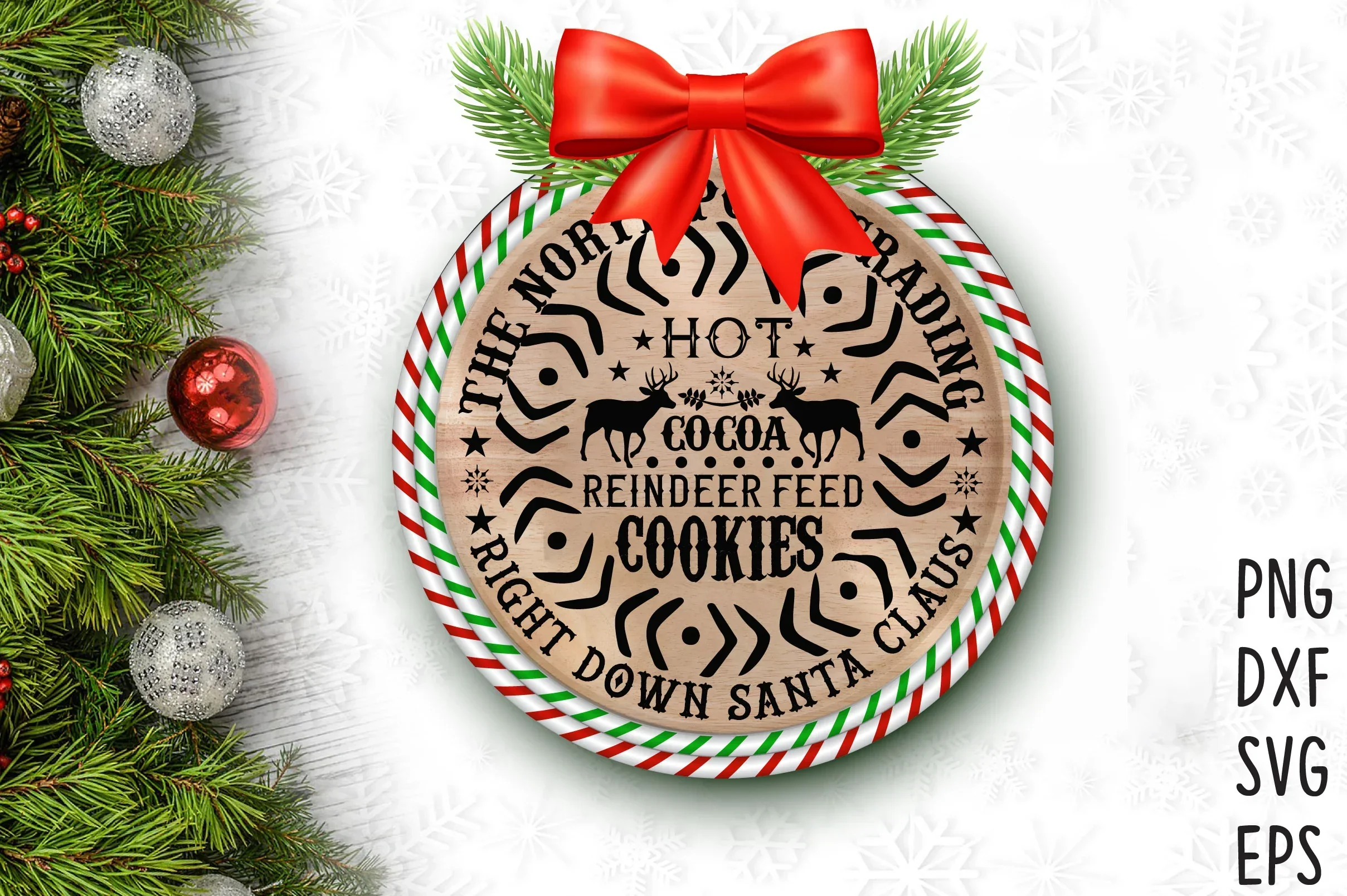 Christmas Round Sign SVG Bundle - Image 13