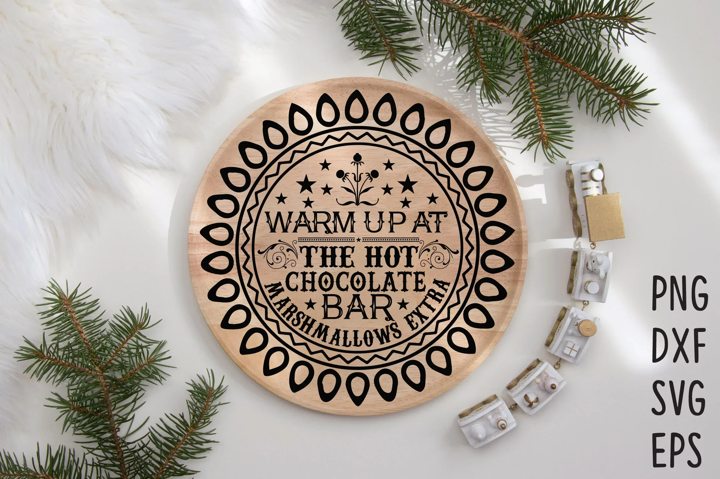 Christmas Round Sign SVG Bundle - Image 17
