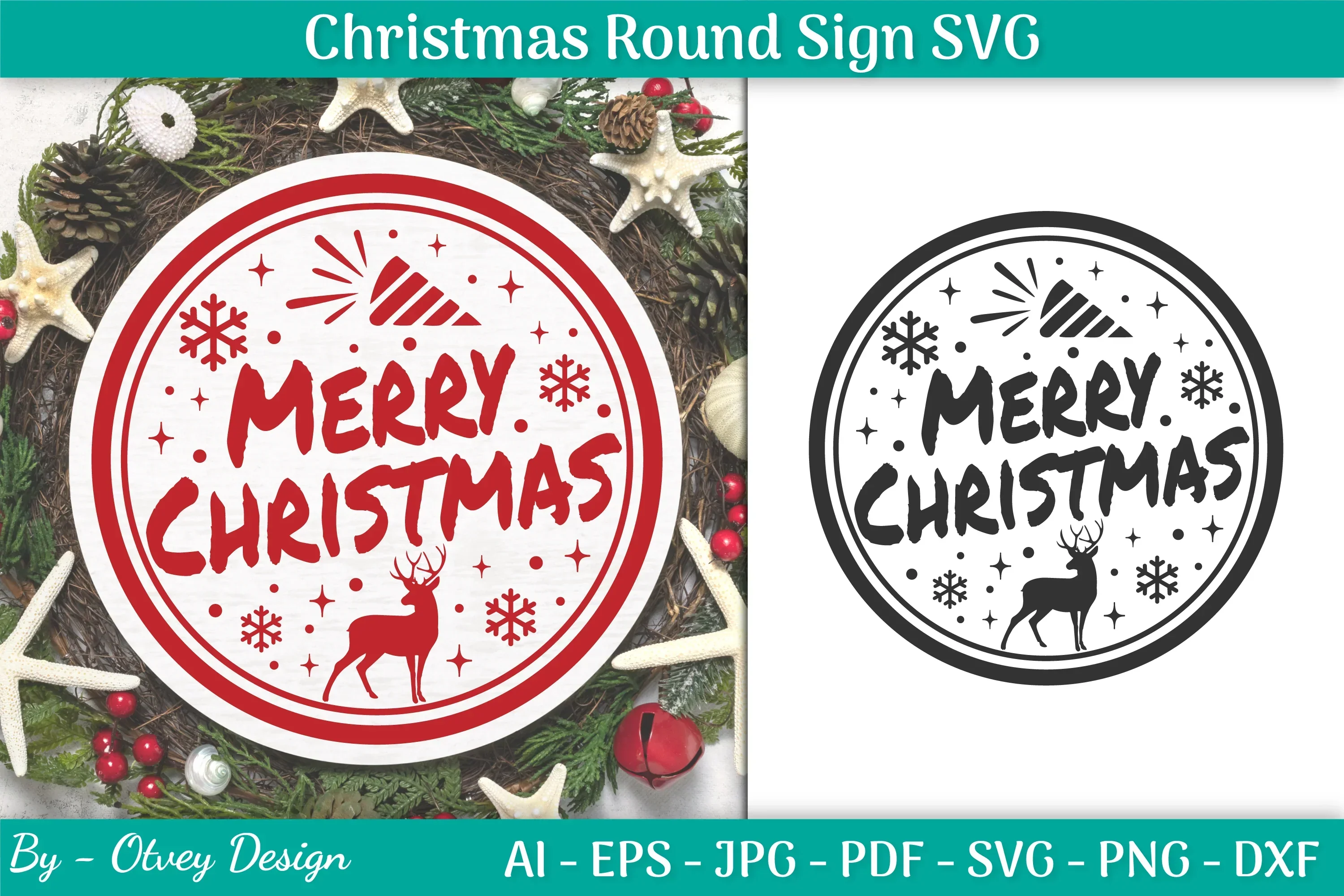 Christmas Round SVG Bundle
