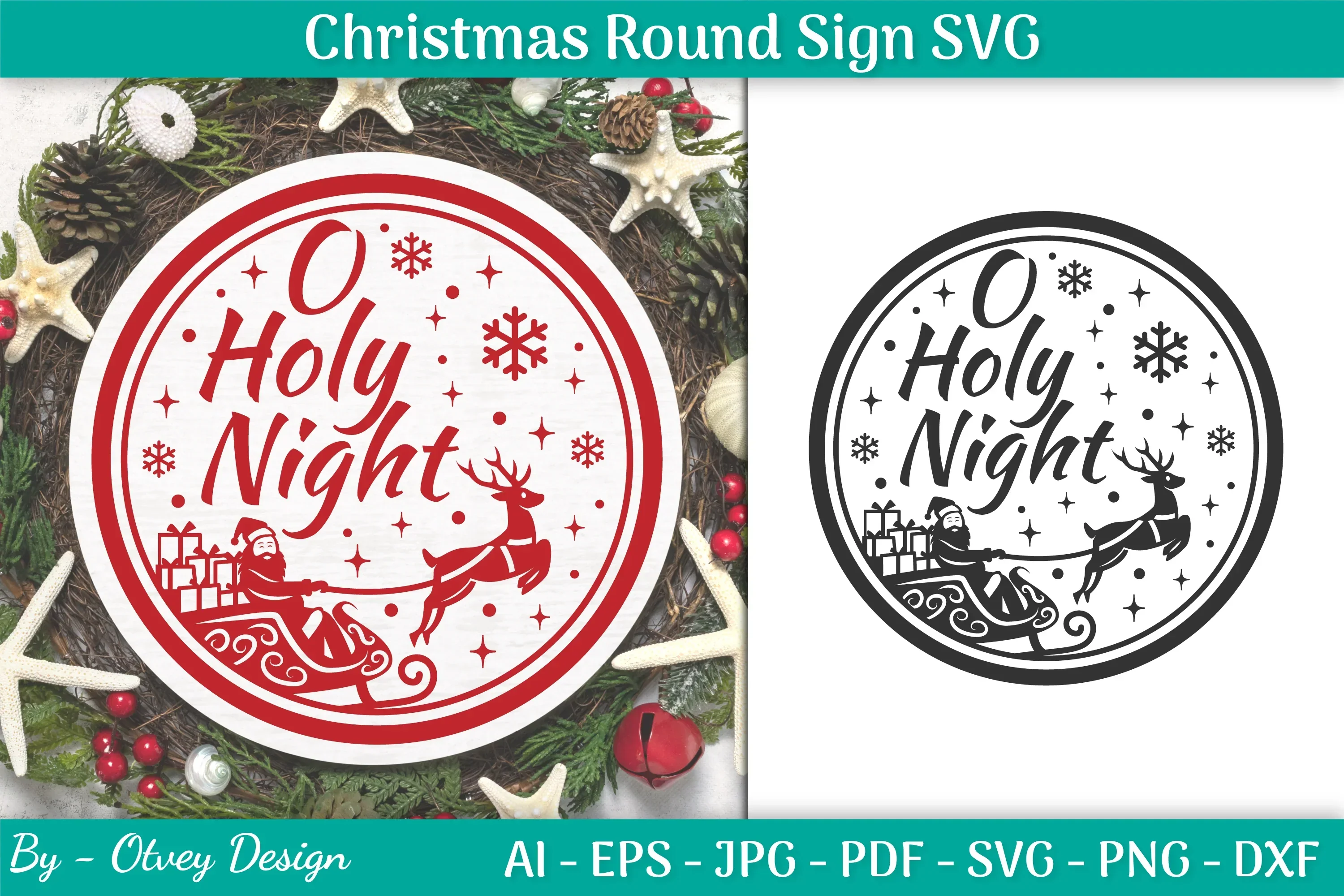 Christmas Round SVG Bundle