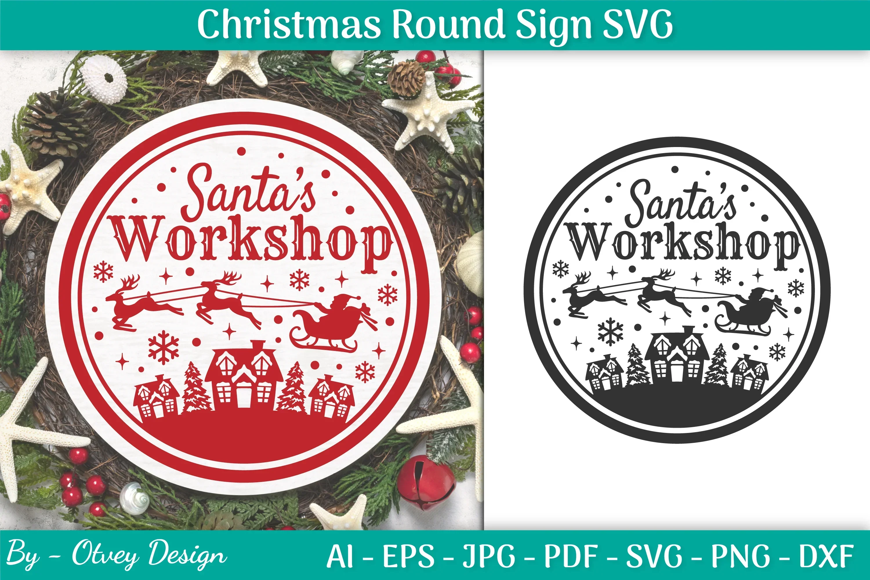 Christmas Round SVG Bundle