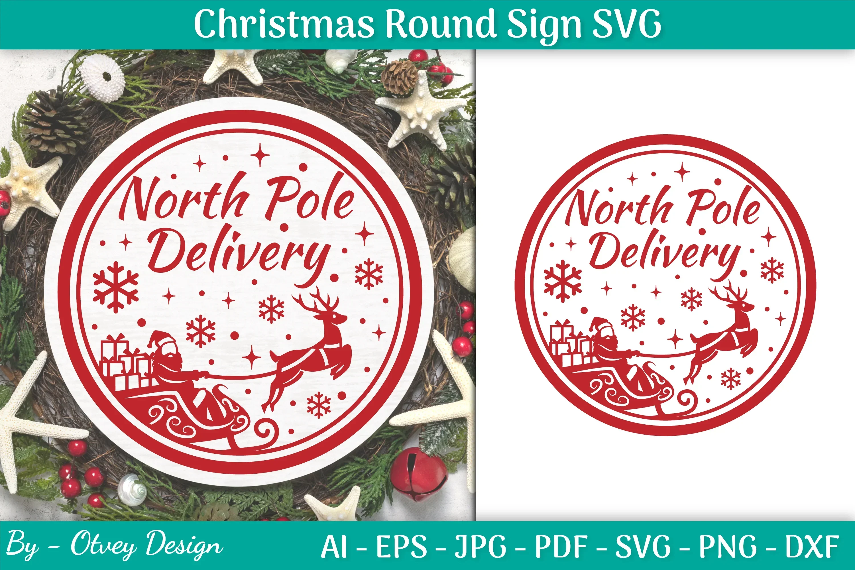 Christmas Round SVG Bundle
