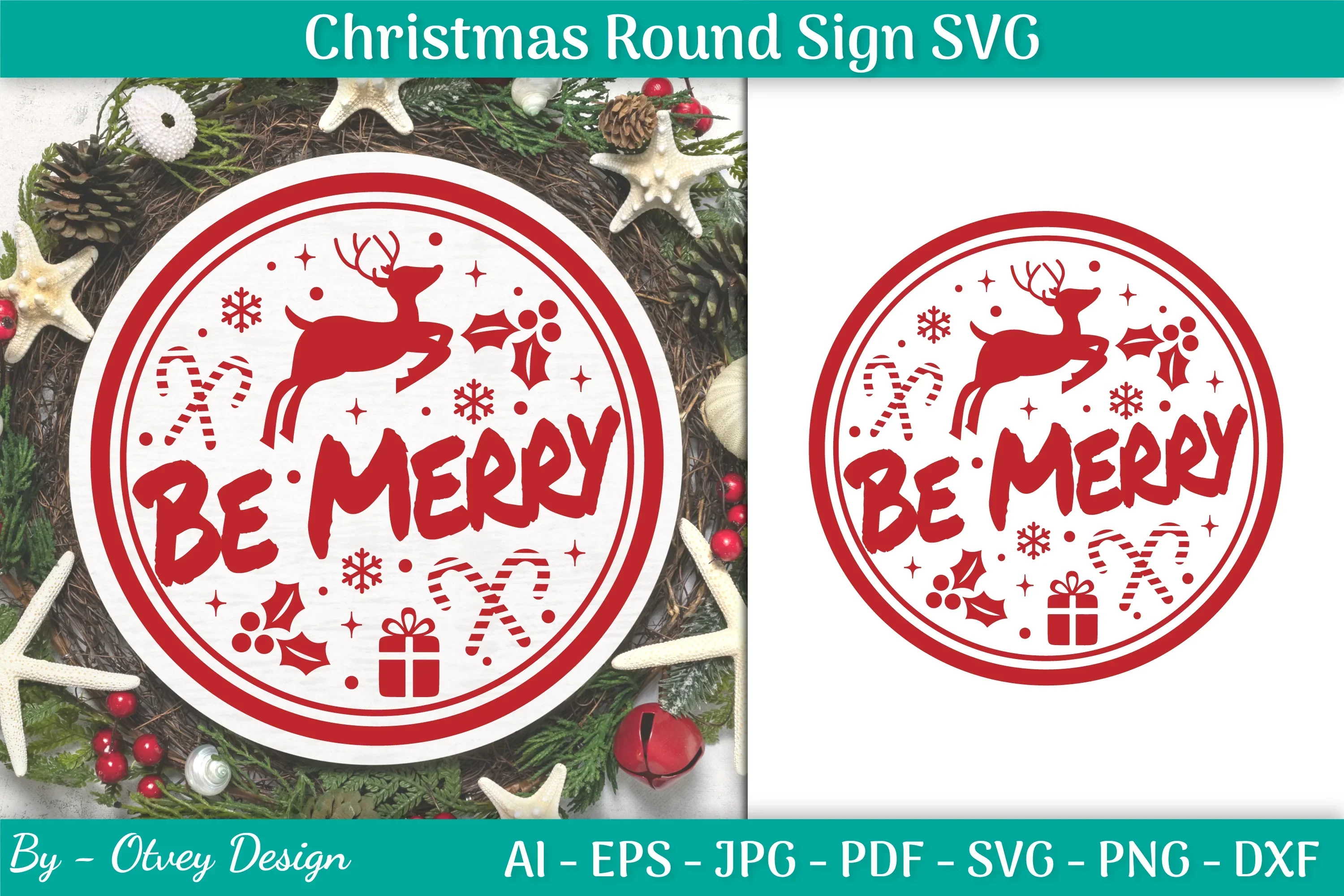 Christmas Round SVG Bundle