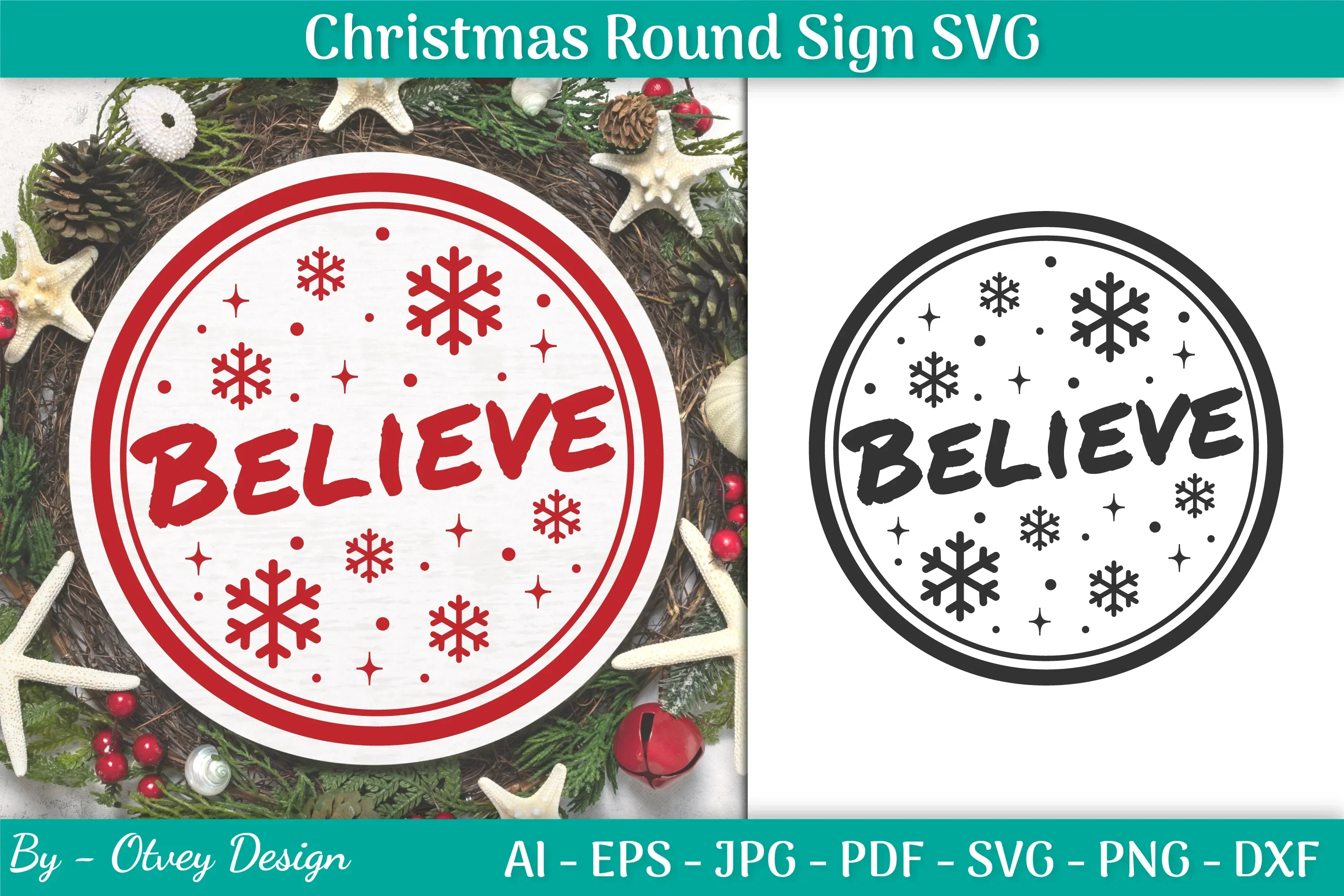 Christmas Round SVG Bundle
