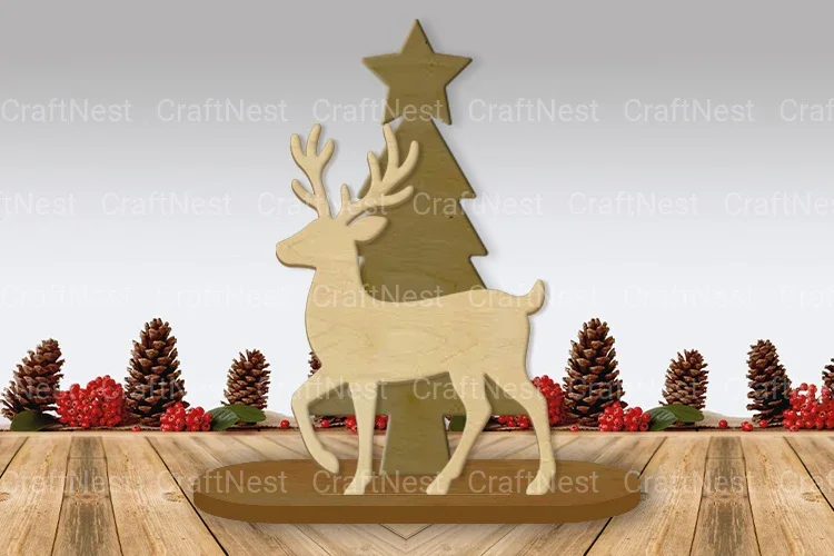 Christmas Scene Stand Laser Cut SVG Bundle