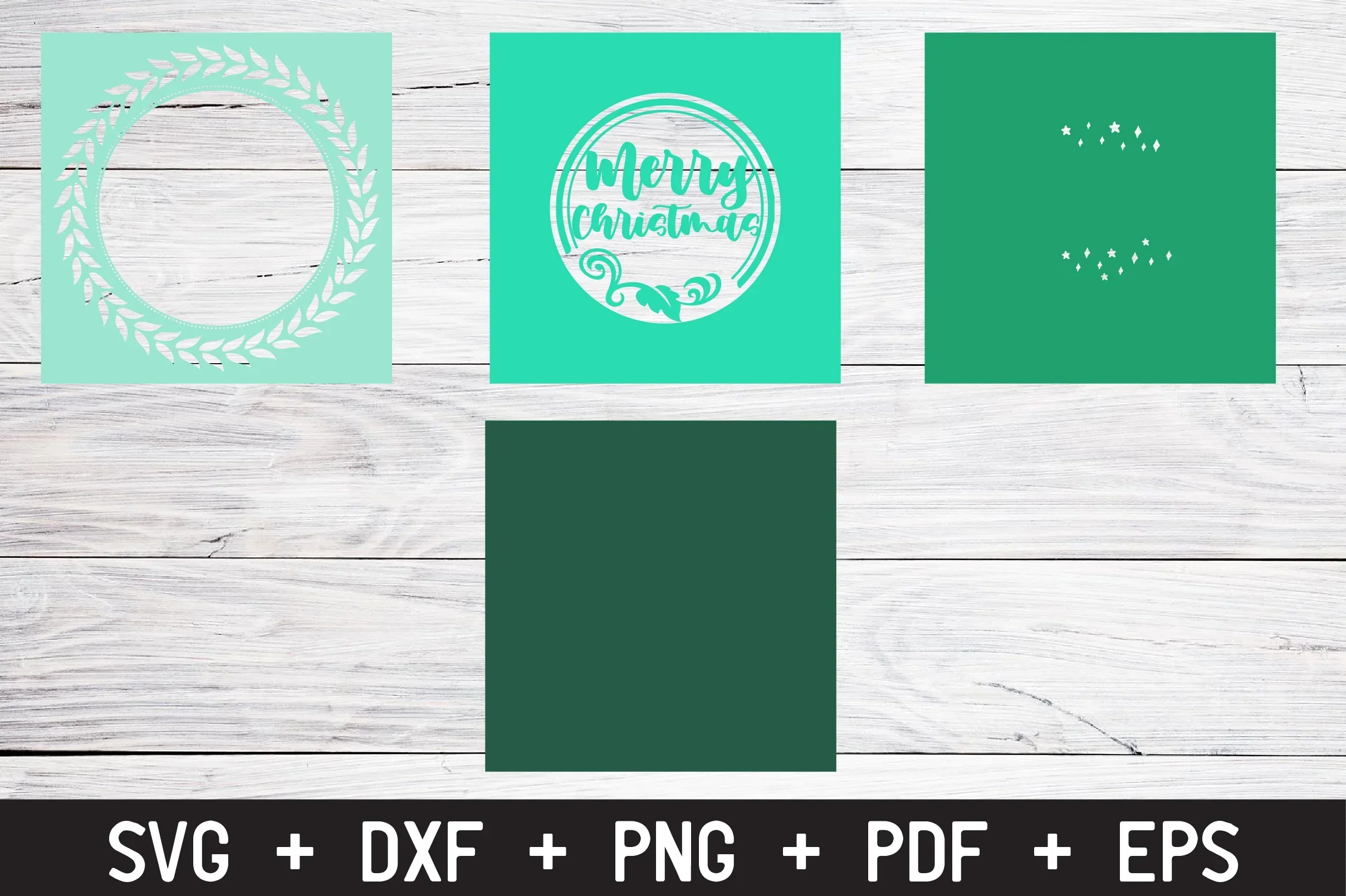 Christmas Shadow Box 6X6 Template 3D Layered Christmas Card Bundle