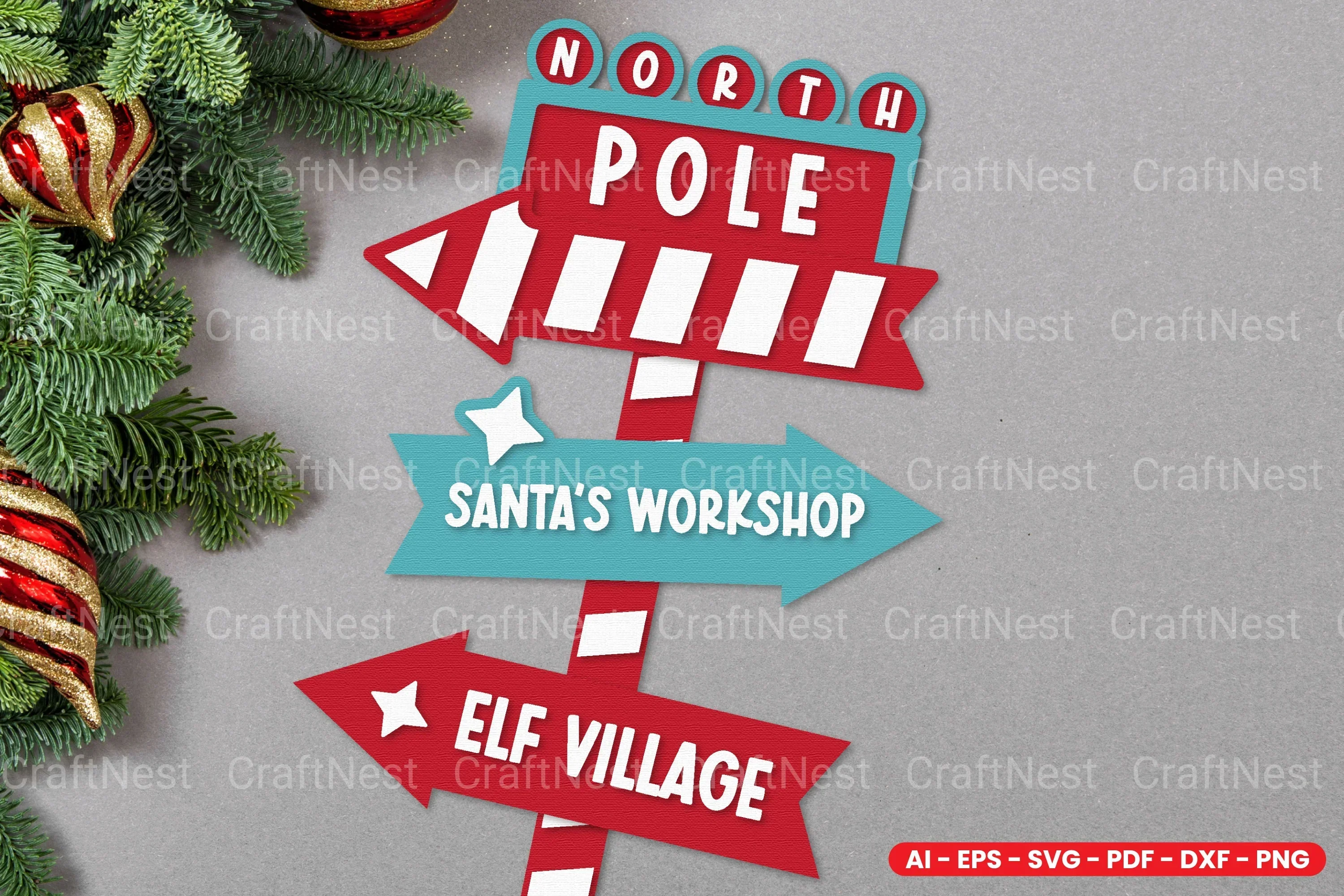 Christmas Sign Laser Cut SVG Bundle