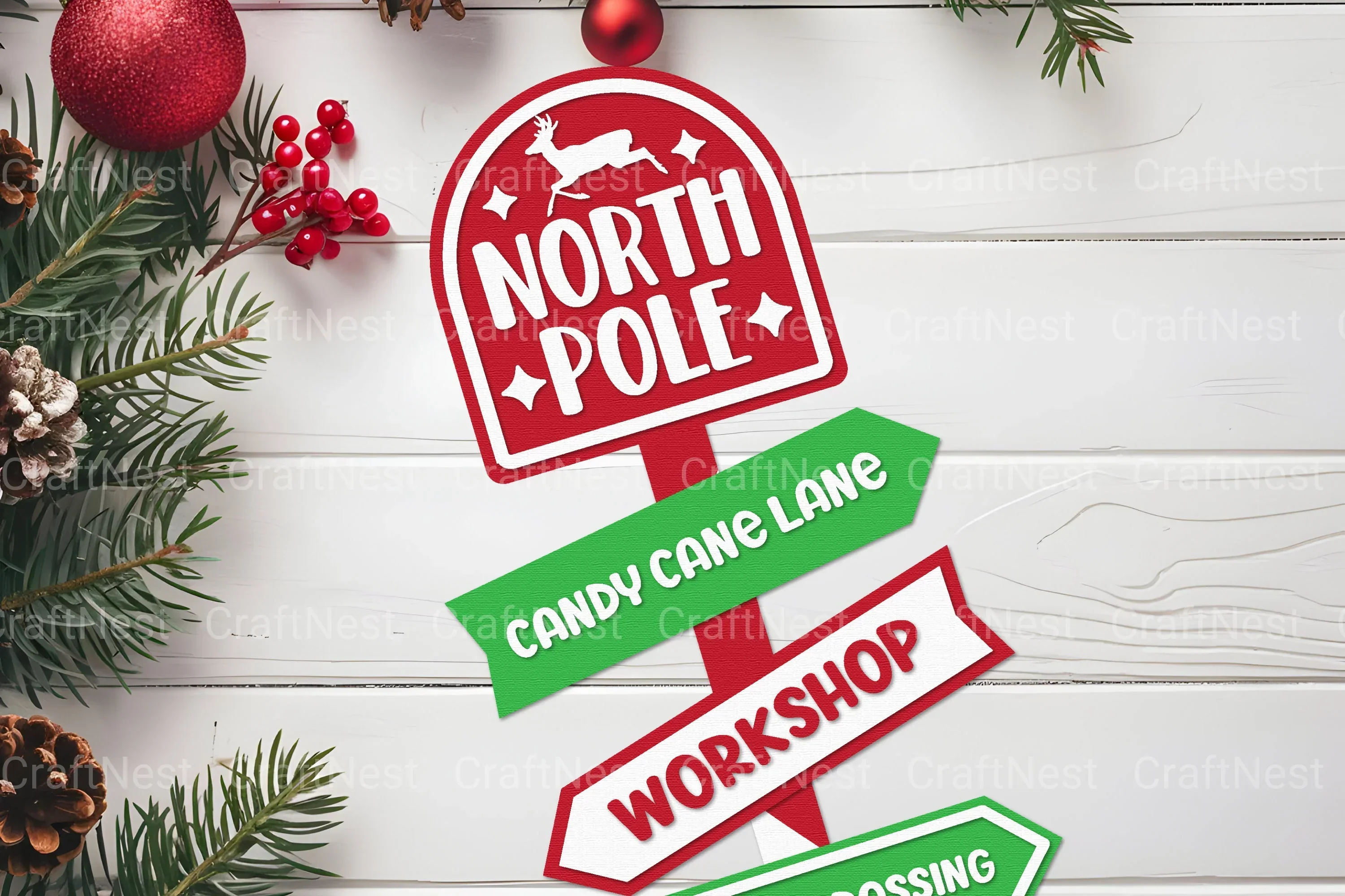 Christmas Sign Lasercut SVG Bundle - Image 2
