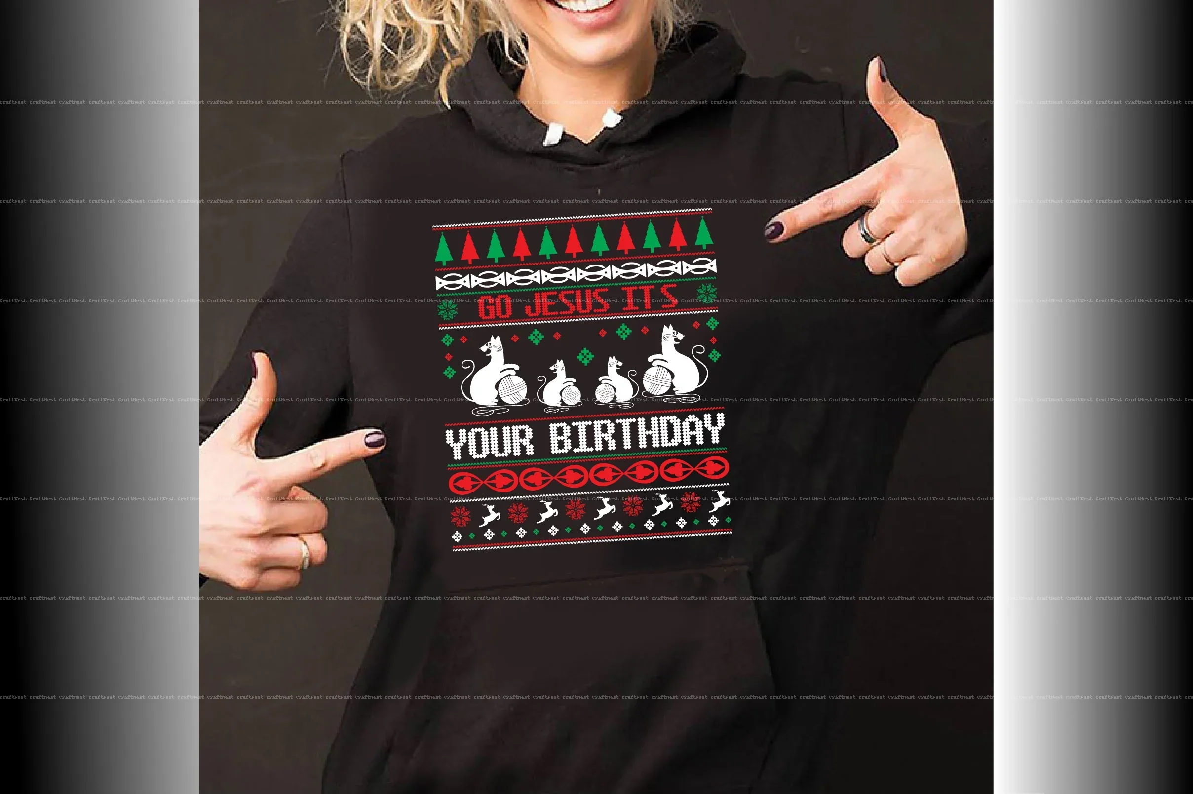 Christmas Sweater Design SVG Bundle - Image 3