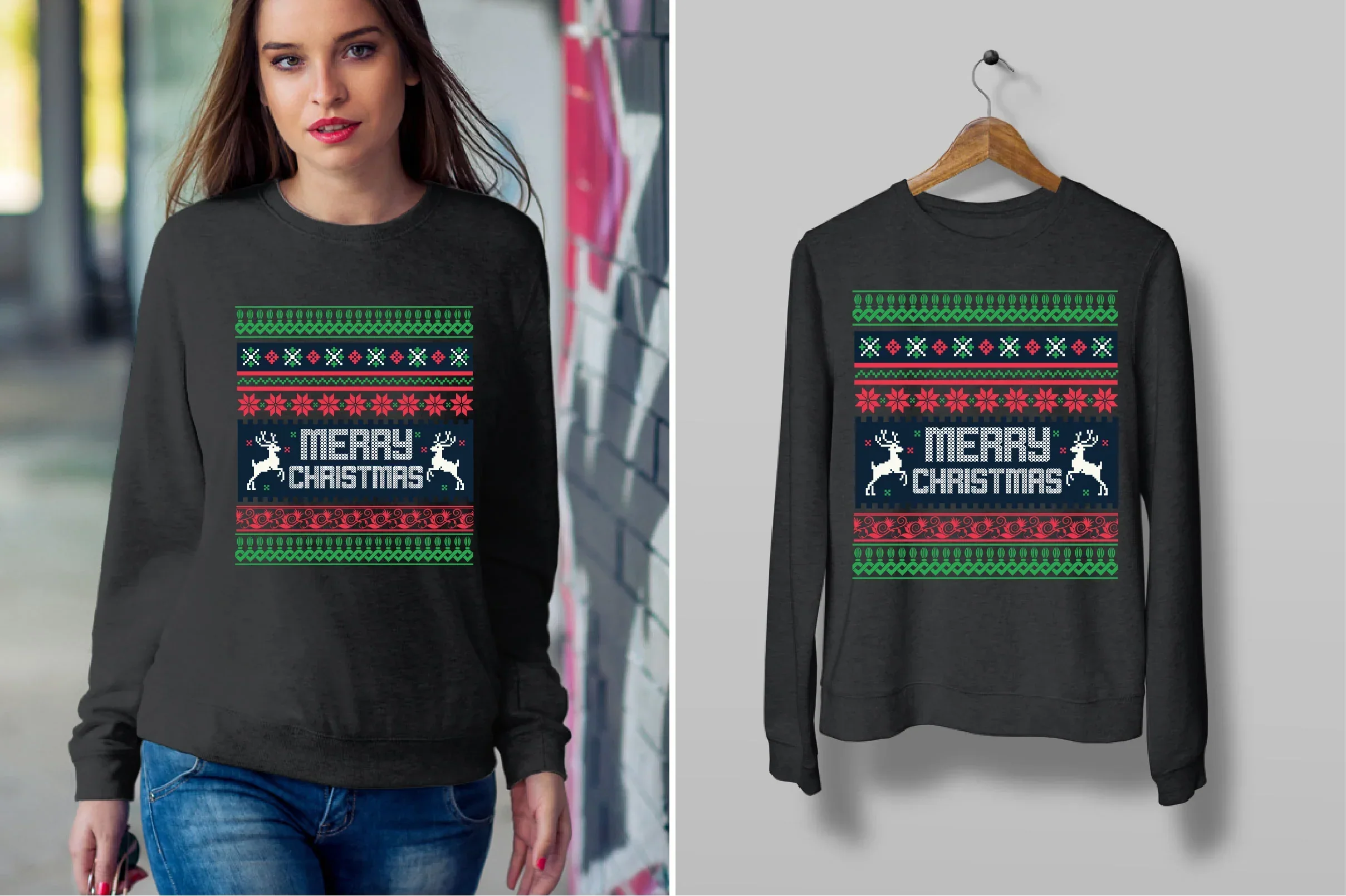 Christmas Sweater T-Shirt Bundle - Image 5