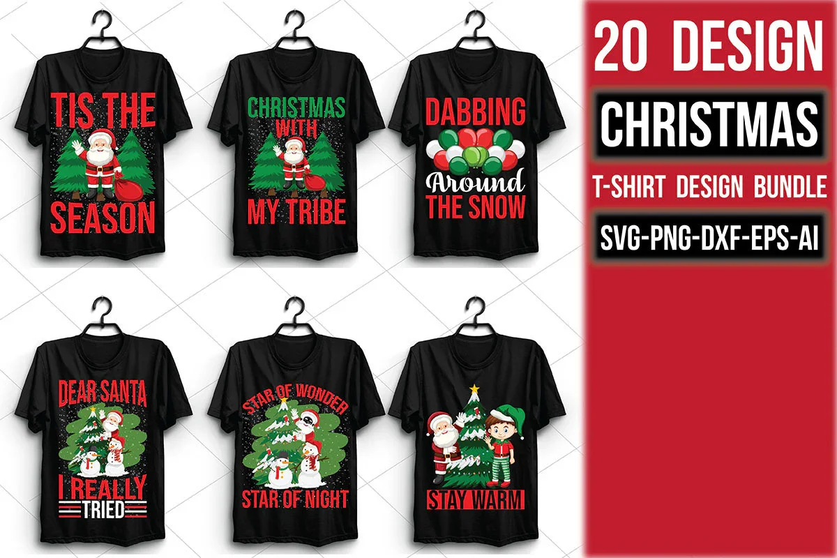 Christmas T Shirt 20 Bundle