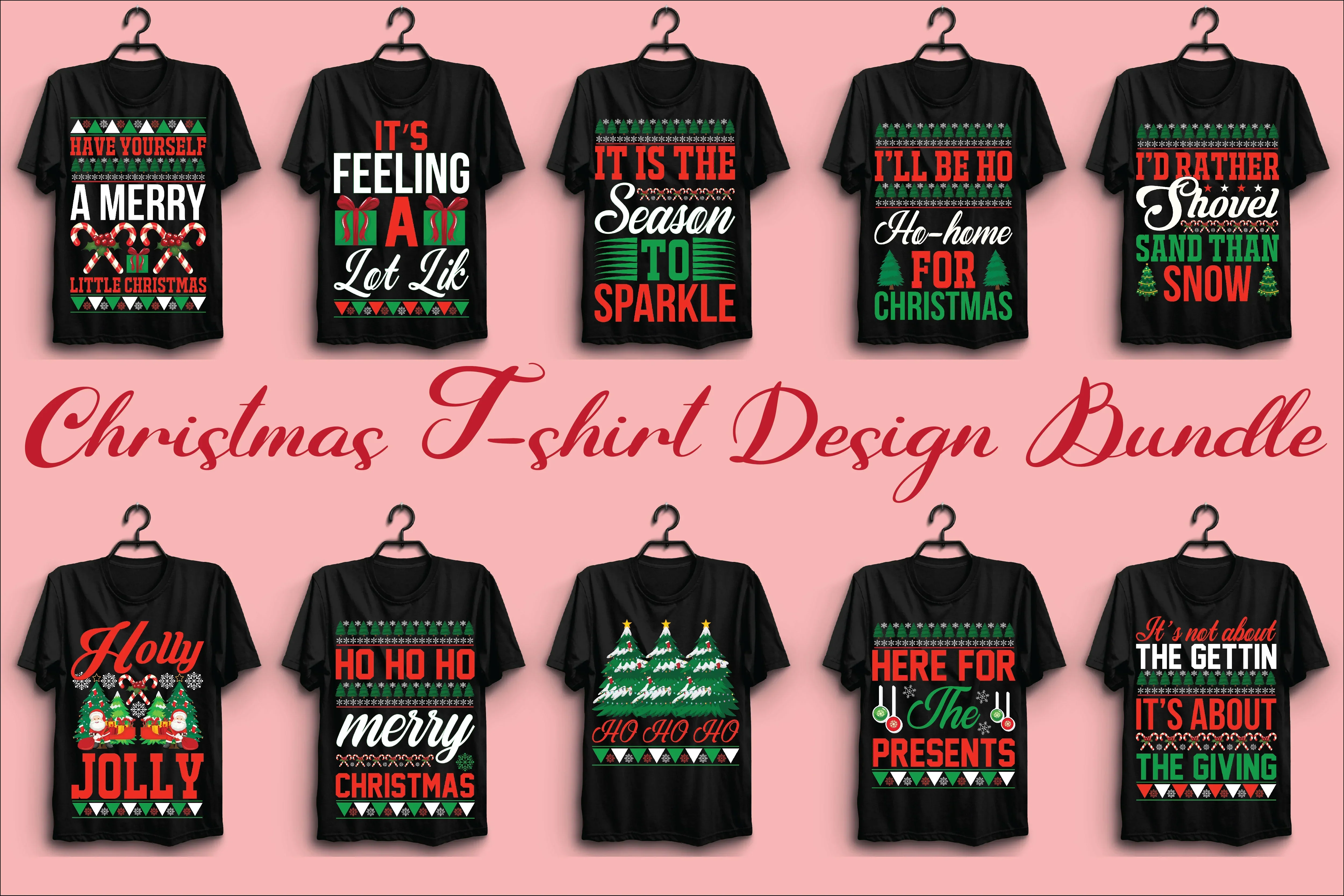 Christmas T Shirt Bundle - Image 3