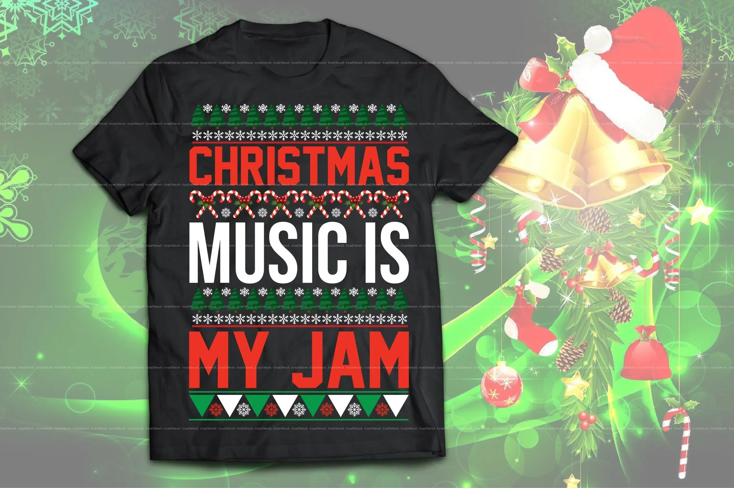 Christmas T-Shirt Design SVG Bundle - Image 3
