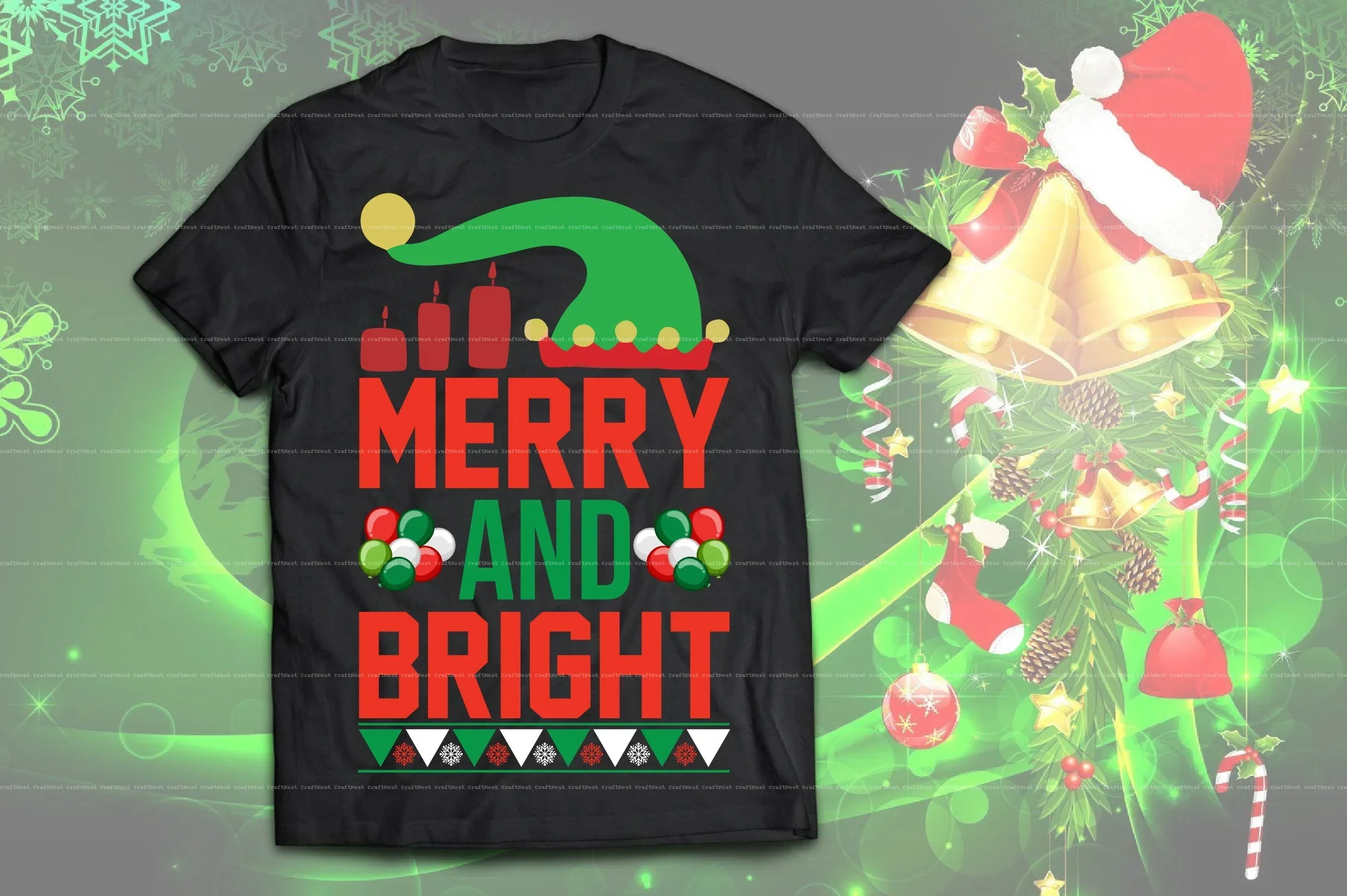 Christmas T-Shirt Design SVG Bundle - Image 9