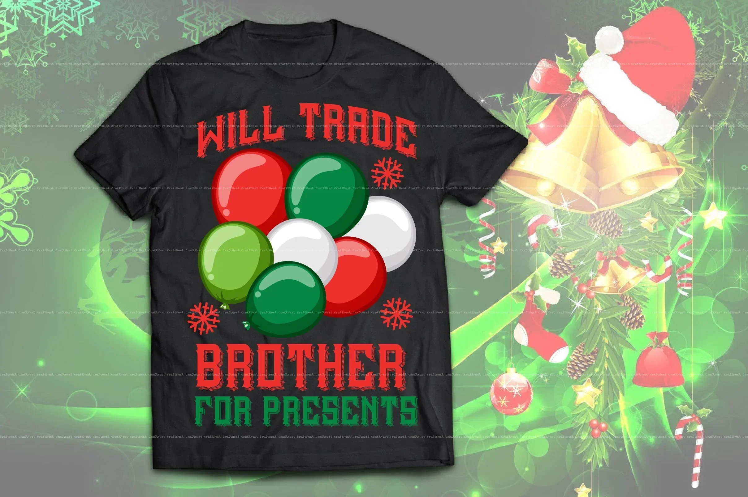 Christmas T-Shirt Design SVG Bundle - Image 12