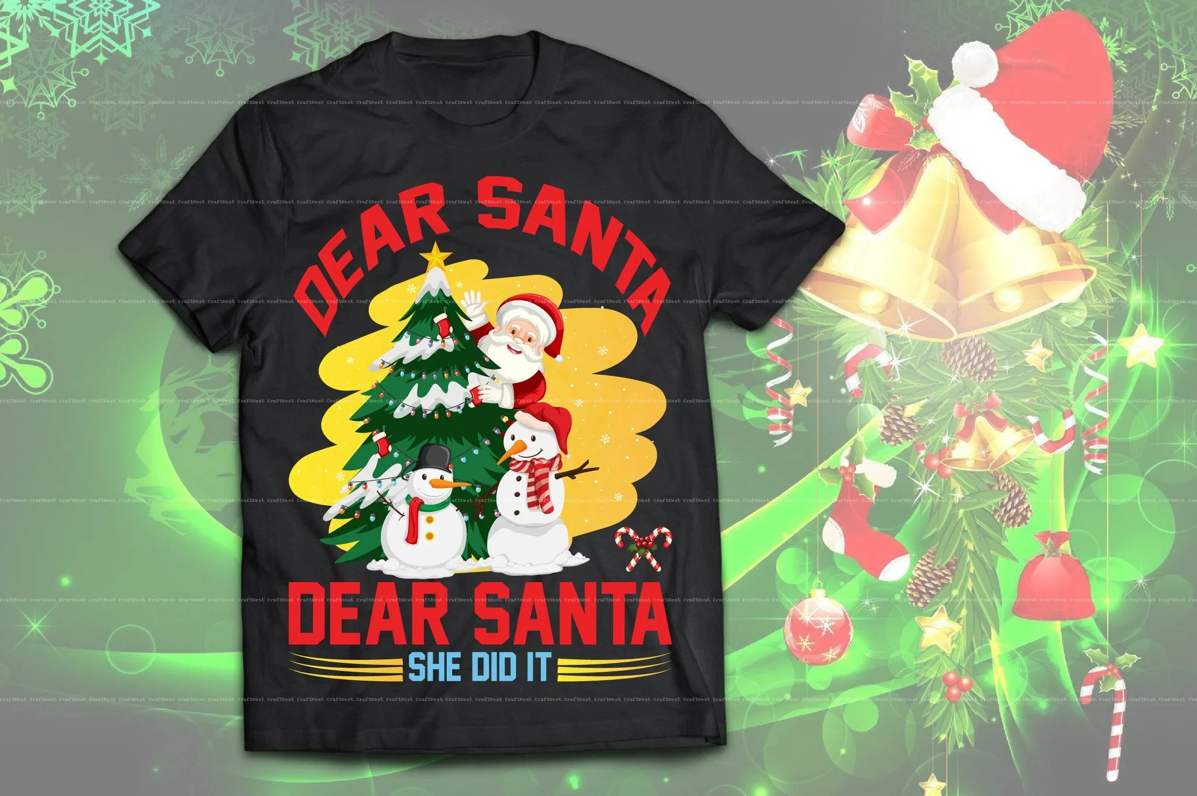 Christmas T-Shirt Design SVG Bundle - Image 7