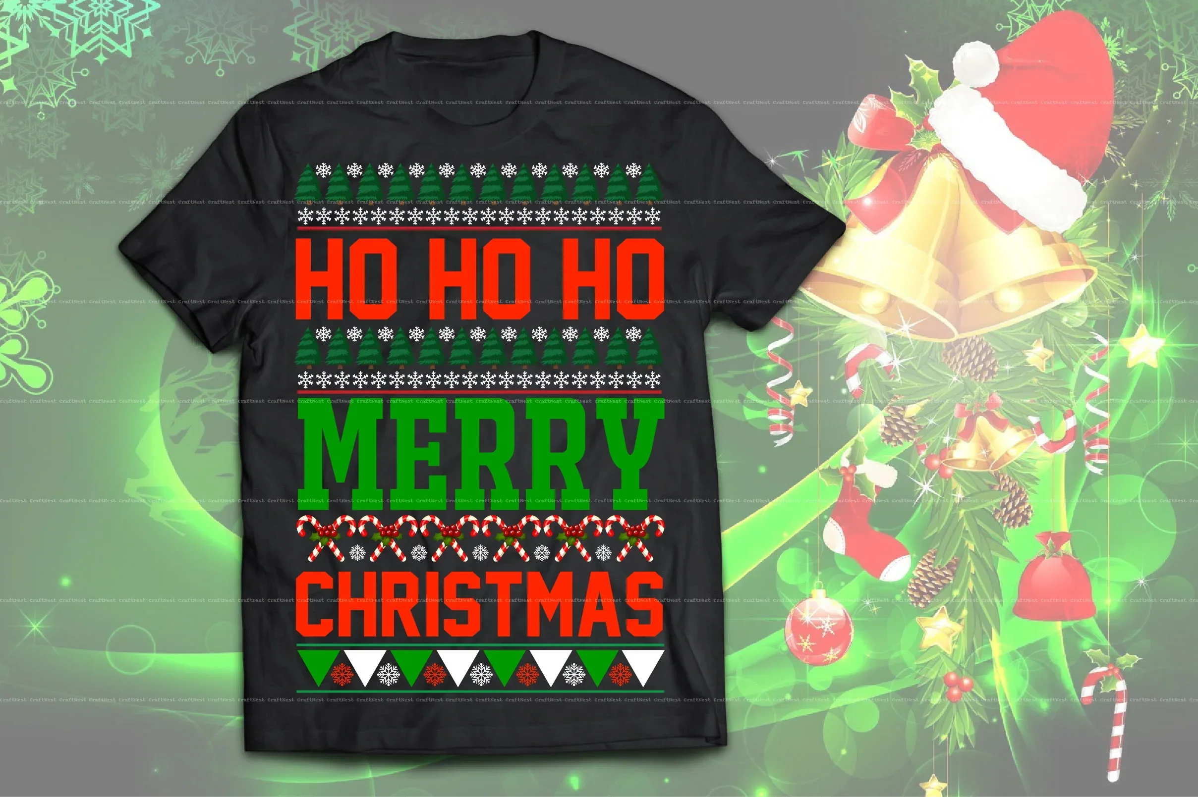 Christmas T-Shirt Design SVG Bundle - Image 12