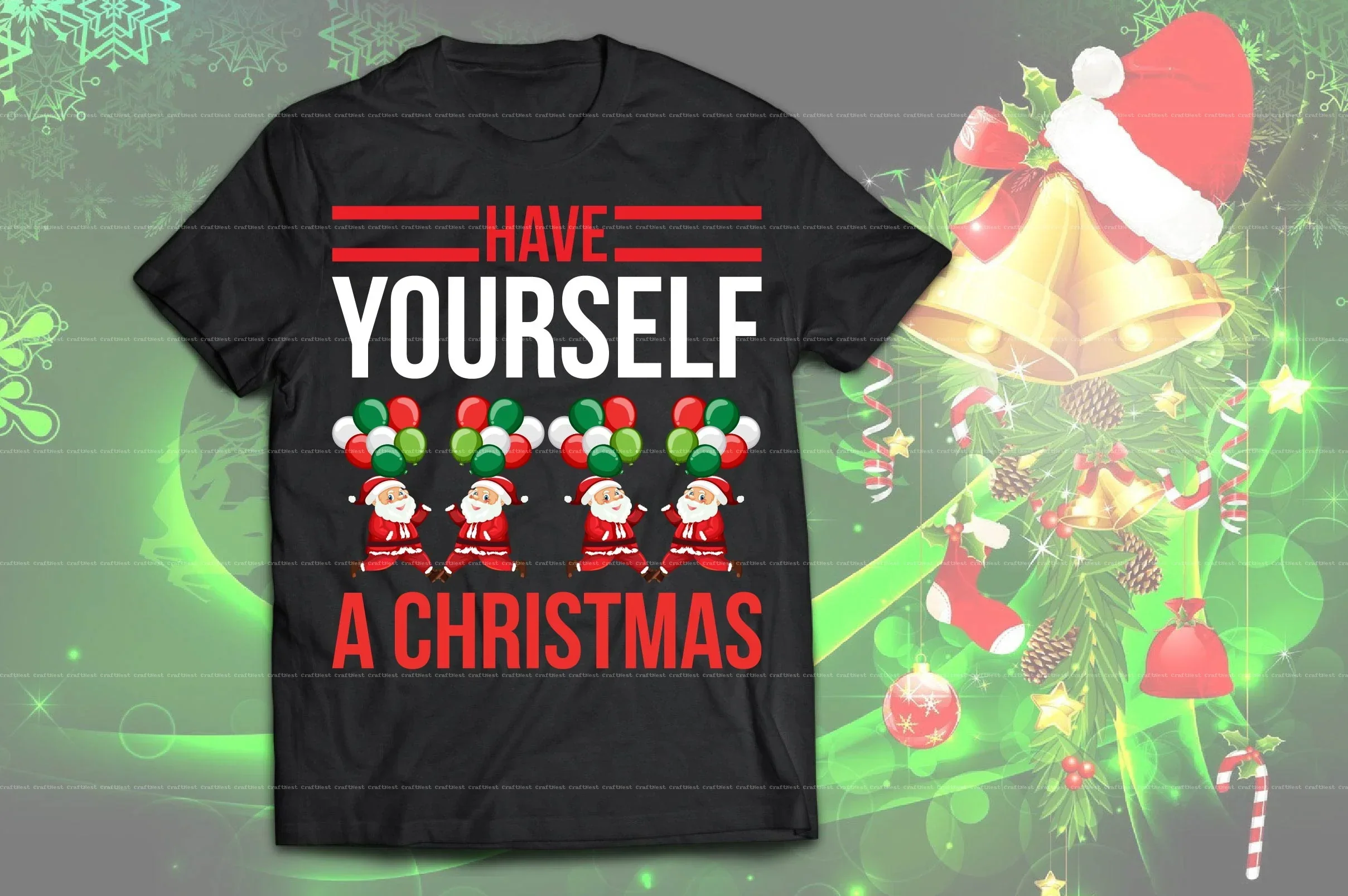 Christmas T-Shirt Design SVG Bundle - Image 12