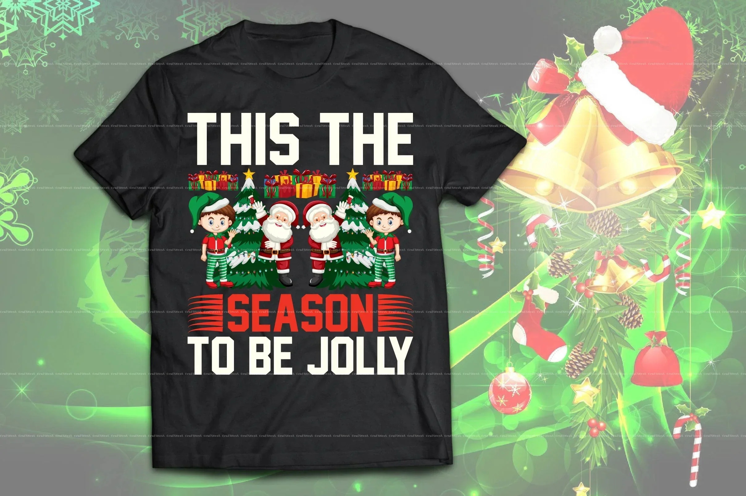 Christmas T-Shirt Design SVG Bundle - Image 4