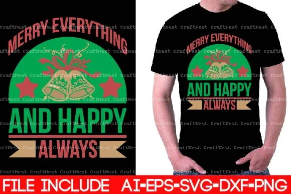 Christmas T-Shirt SVG Bundle - Image 14