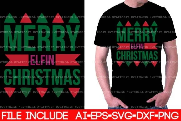 Christmas T-Shirt SVG Bundle - Image 3