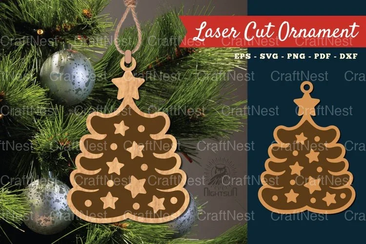 Christmas Tree Ornament SVG Bundle