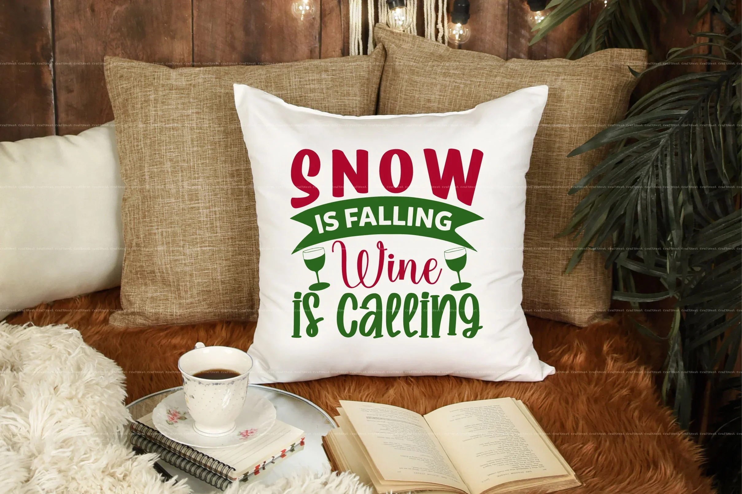 Christmas Wine Glass SVG Bundle - Image 10