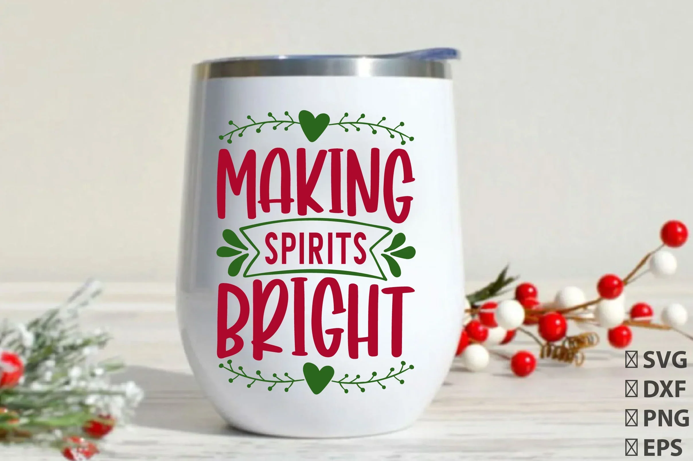 Christmas Wine SVG Bundle - Image 8