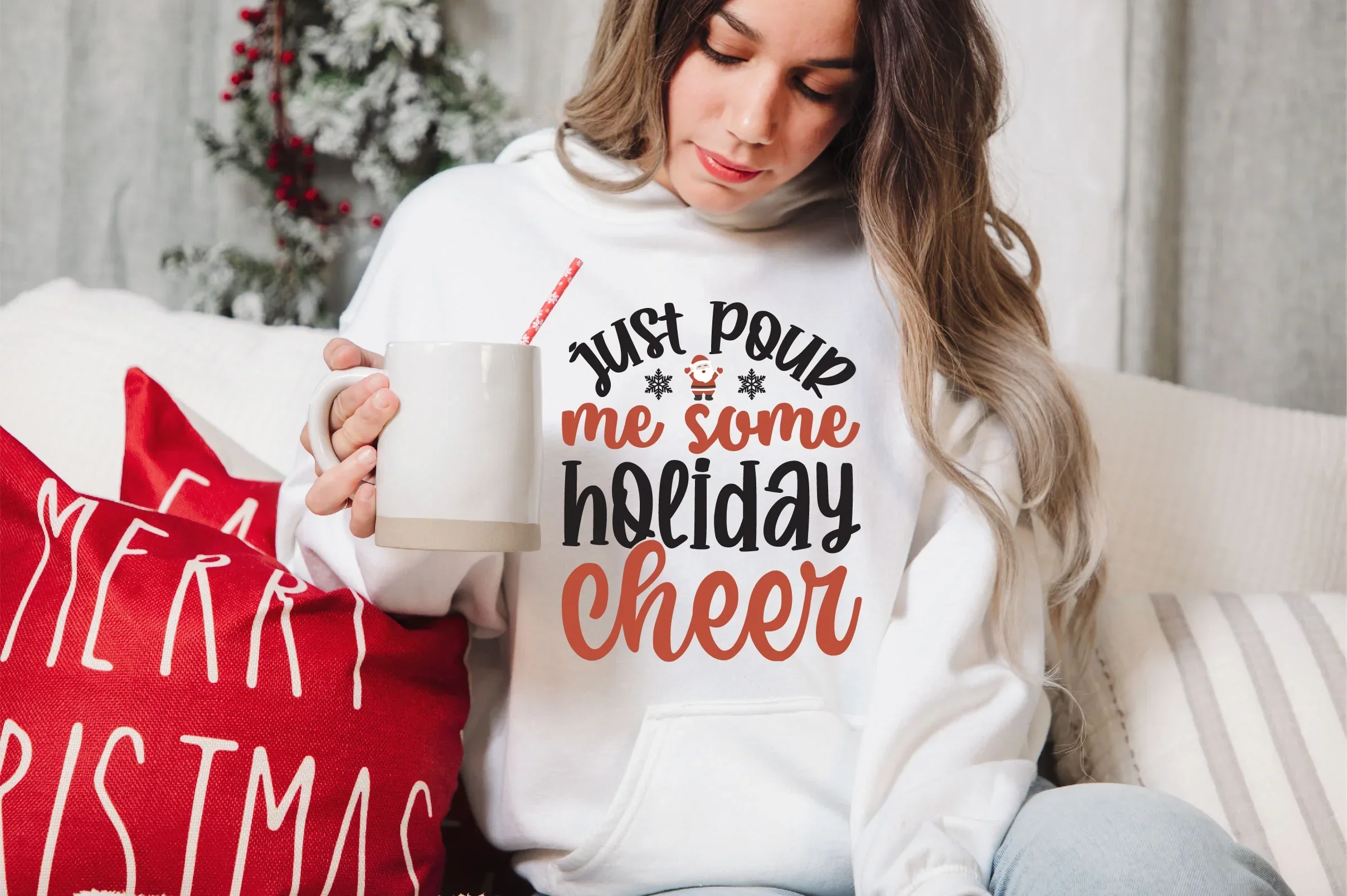 Christmas Wine SVG Bundle - Image 7