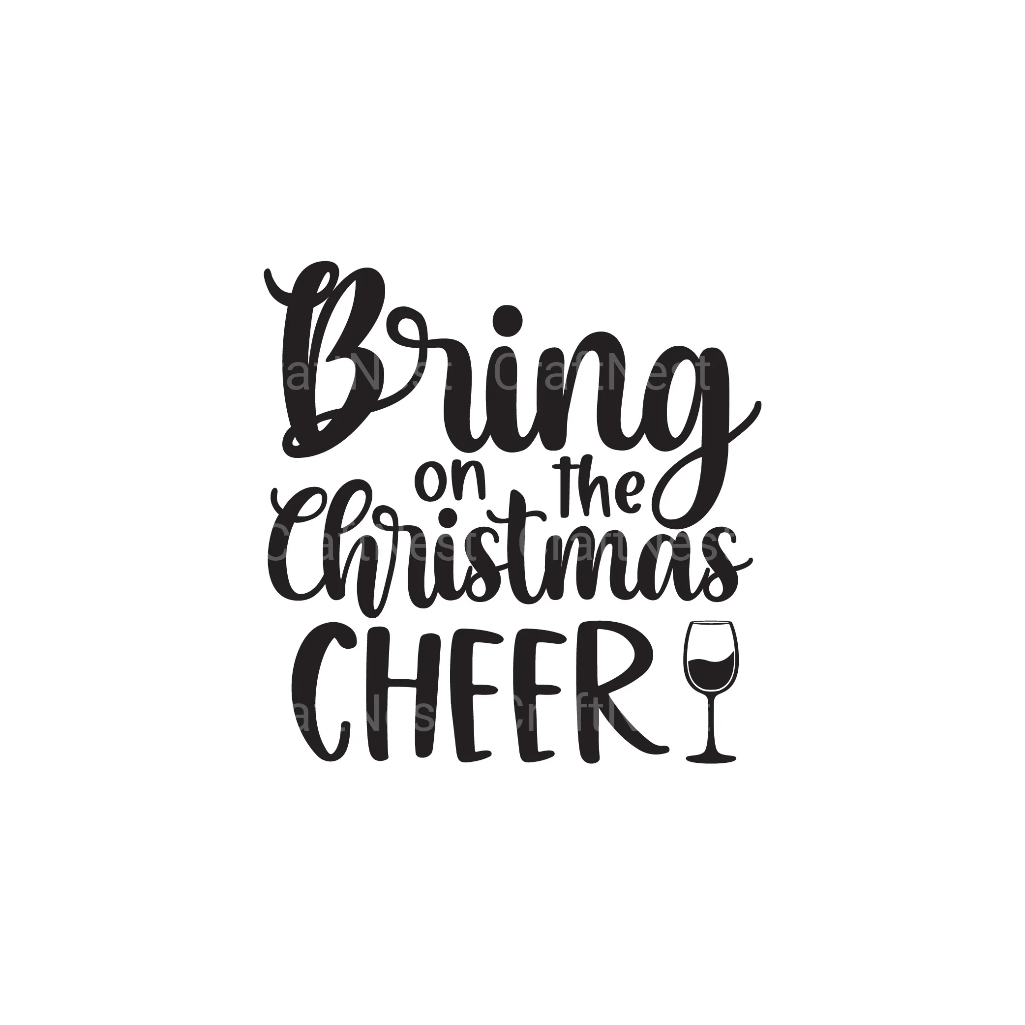 Christmas Wine SVG Bundle - Image 8