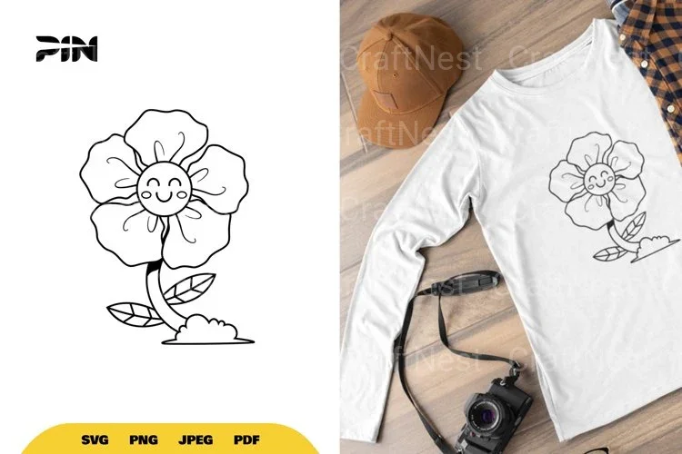Classic Cartoon Flower SVG Bundle