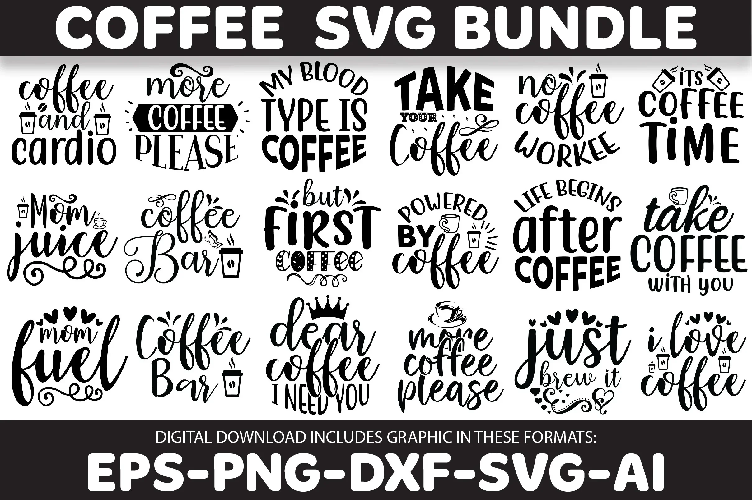 Coffee SVG Design SVG Bundle - Image 3