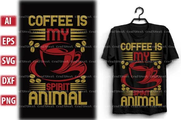 Coffee T-Shirt Design SVG Bundle - Image 11
