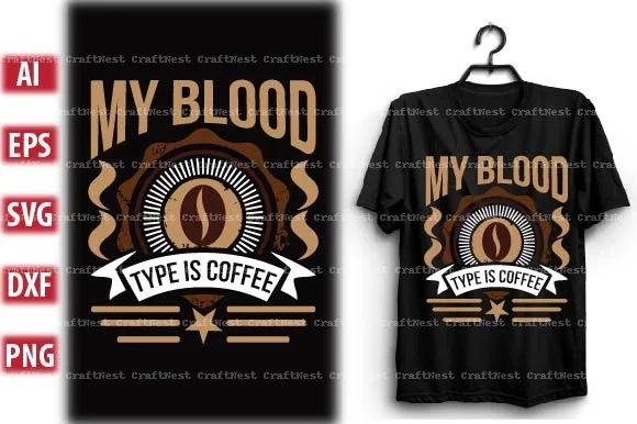 Coffee T-Shirt Design SVG Bundle - Image 2