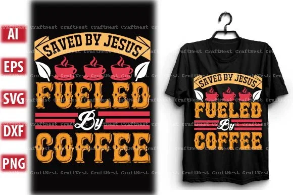 Coffee T-Shirt Design SVG Bundle - Image 11