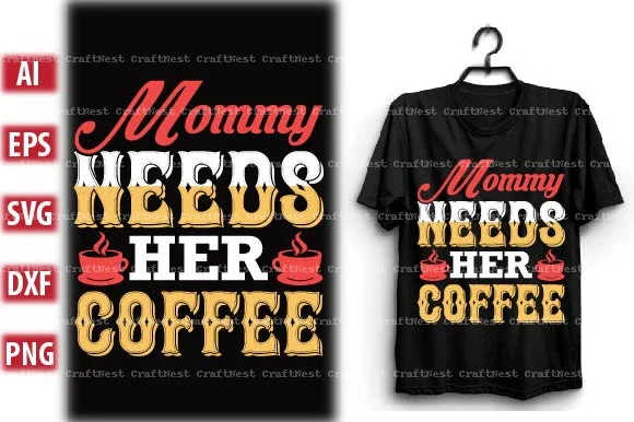 Coffee T-Shirt Design SVG Bundle - Image 2