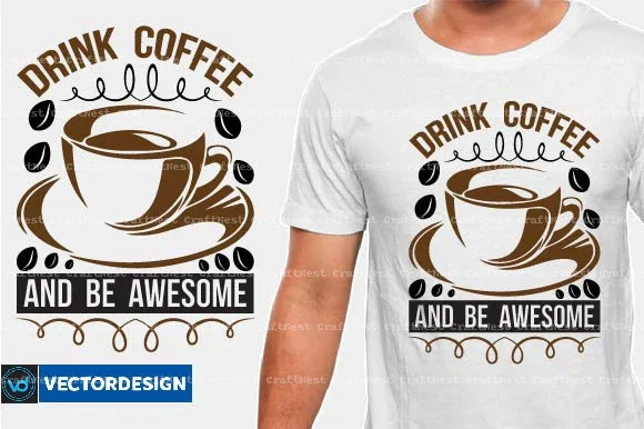 Coffee T-Shirt Design SVG Bundle - Image 10