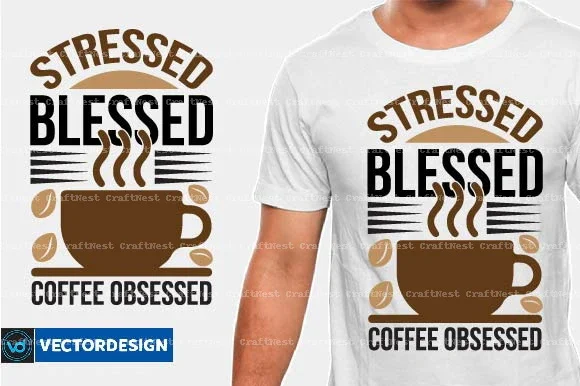 Coffee T-Shirt Design SVG Bundle - Image 9