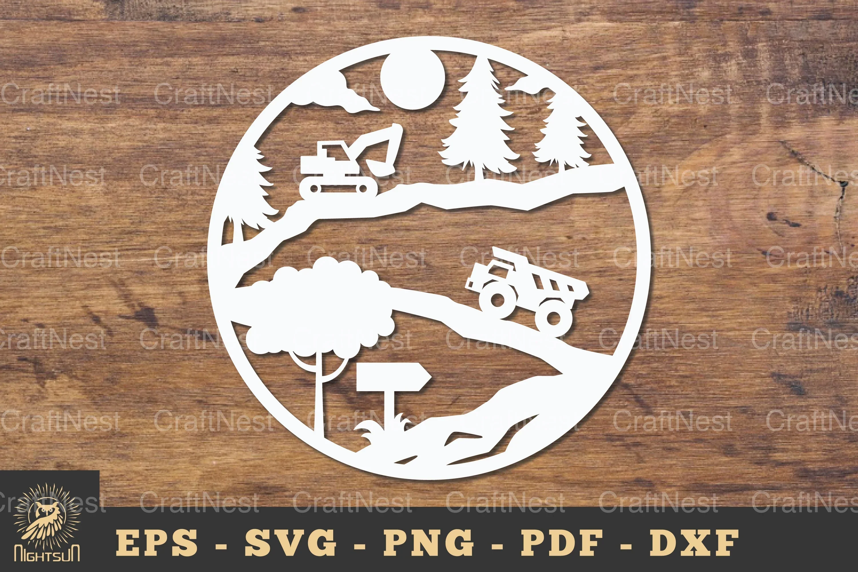 Construction Work Papercut SVG Bundle