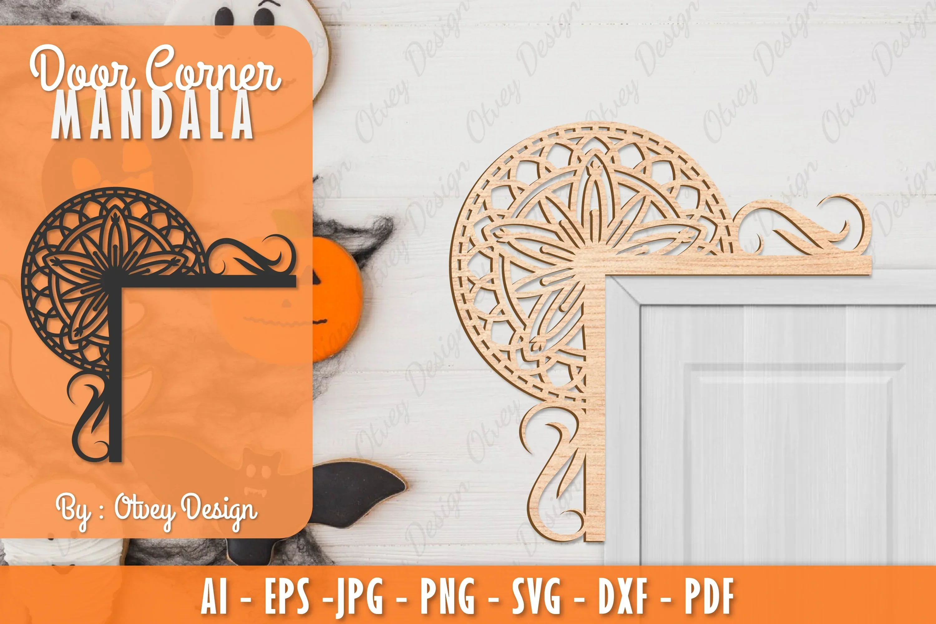 Corner Door Mandala Lasercut SVG Bundle
