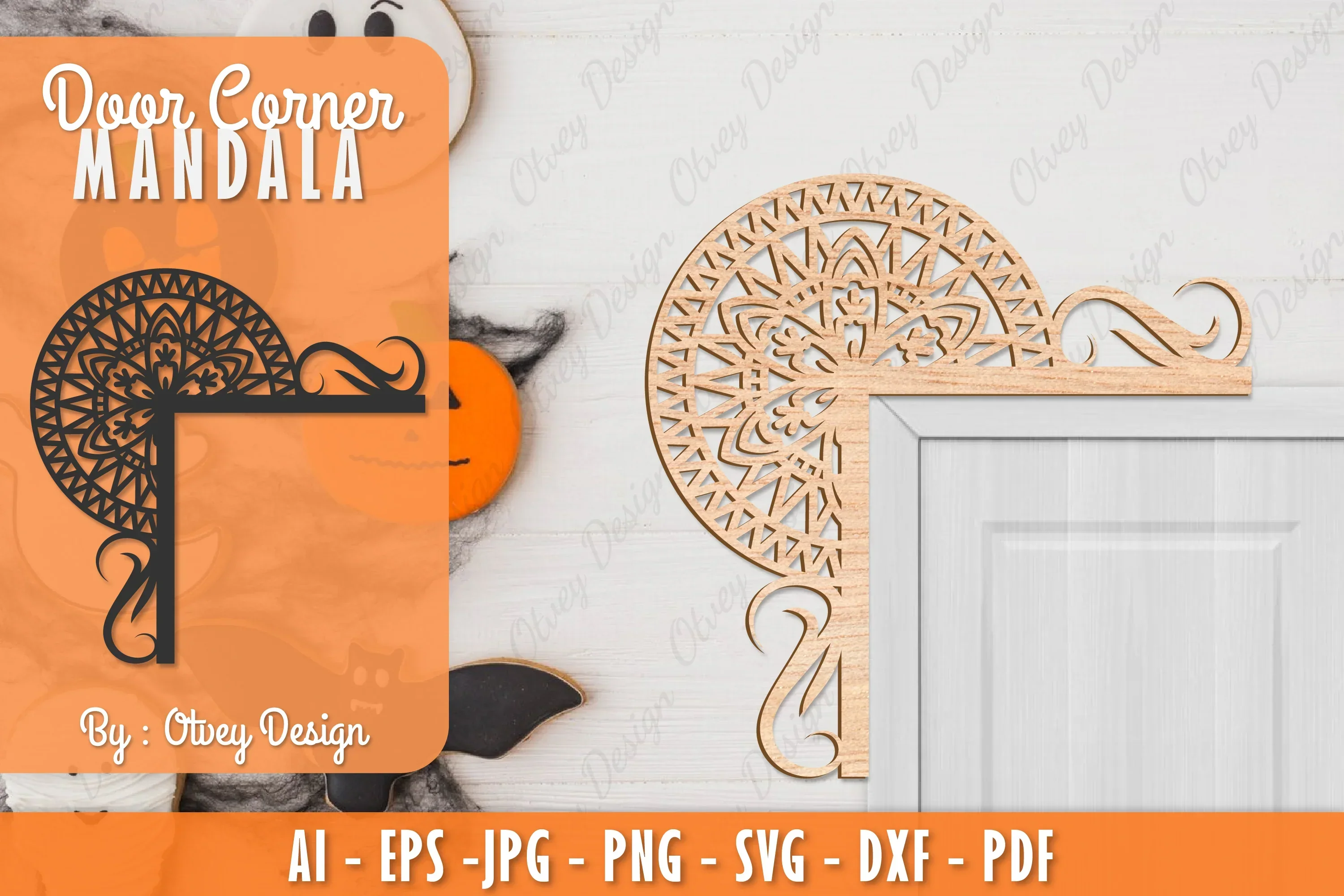Corner Door Mandala Lasercut SVG Bundle