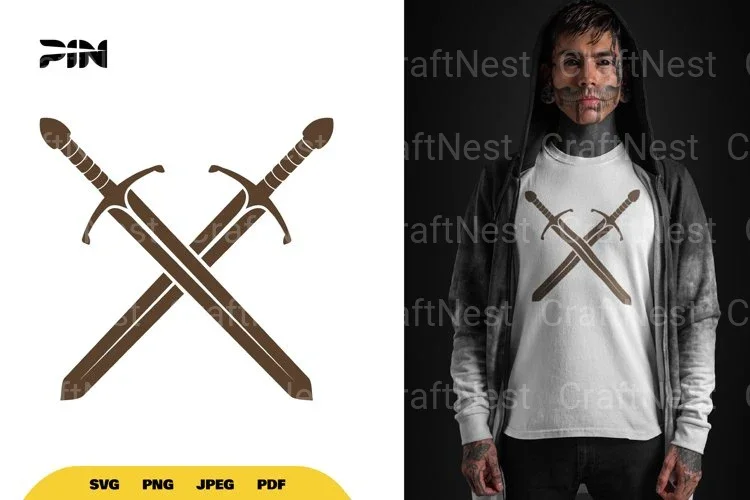 Crossing Sword Pirate SVG Bundle