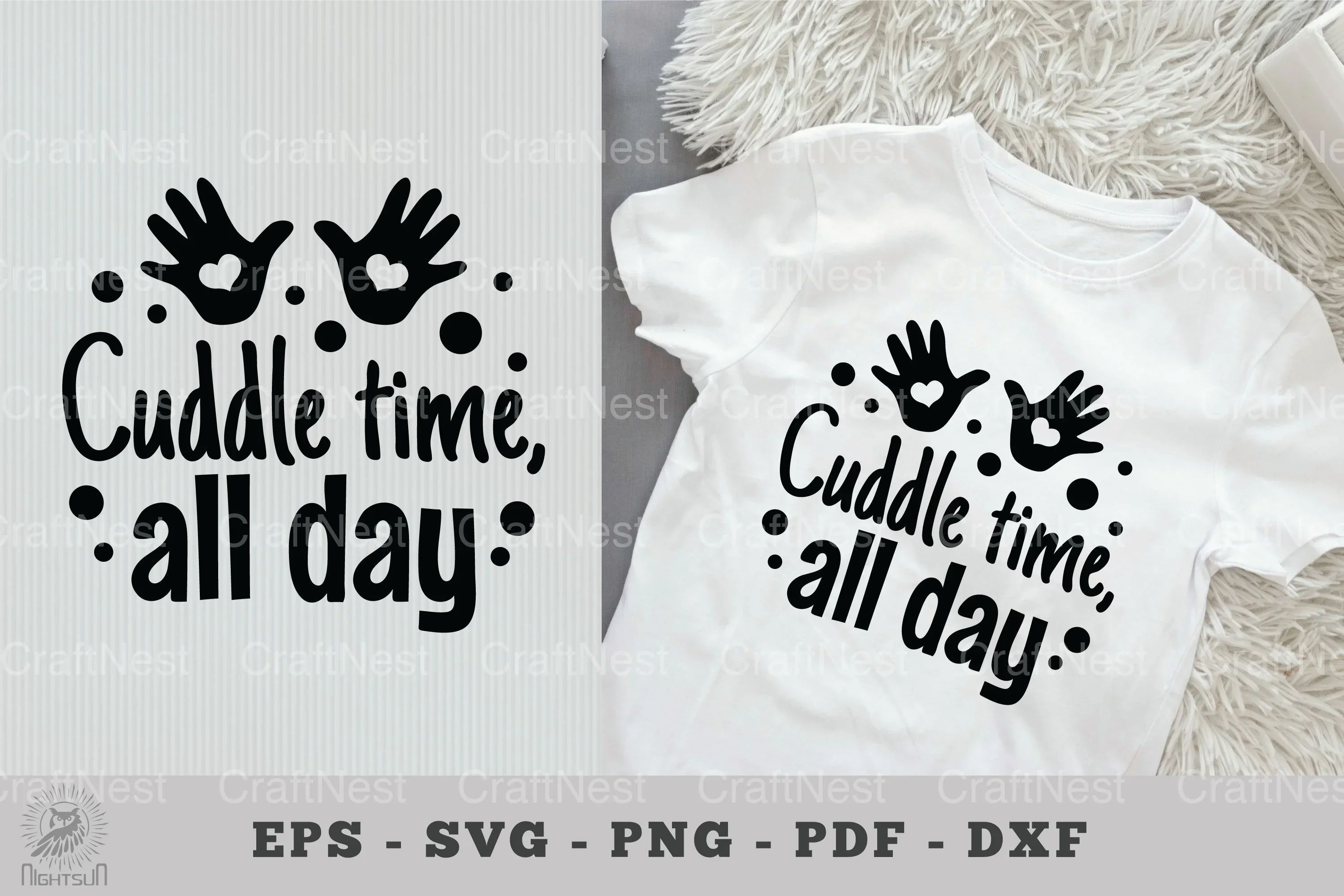 Cuddle Time Baby Quotes Clipart Bundle